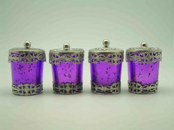 bougeoir en verre avec couvercle