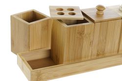 Set bambú para el baño