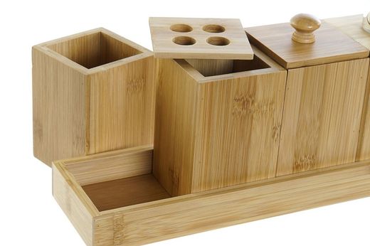 Set bambú para el baño