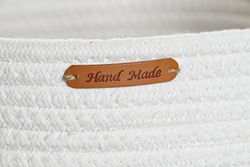 Set di 3 cestini grandi in fibra naturale e cotone