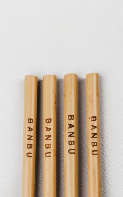 Set di cannucce di bambù