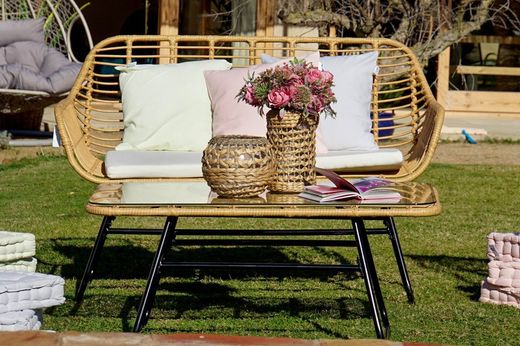 Salon de jardin en rotin synthétique