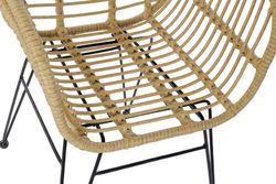 Ensemble table et chaises en rotin synthétique