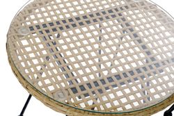 Ensemble table et chaises en rotin synthétique