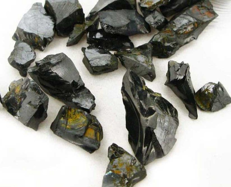 Shungita en bruto natural - Minerales sueltos Minerales de colección