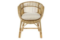 Poltroncina in rattan con cuscino