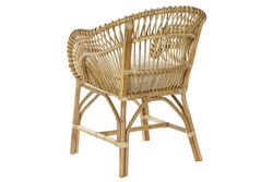 Poltroncina in rattan con cuscino