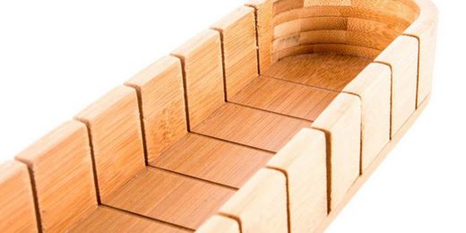 Tábua de cortar pão de bambu