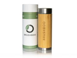 Garrafa térmica de bambu