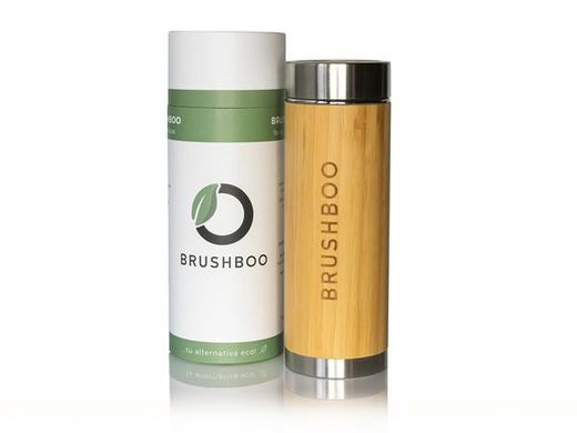 Garrafa térmica de bambu