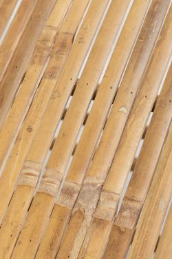 lettino reclinabile in bambù