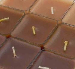 bougies parfumées au café