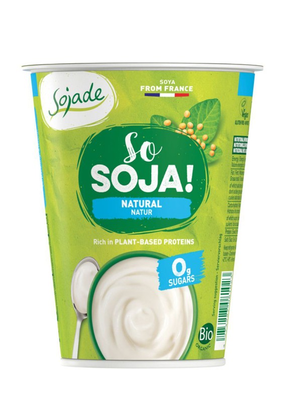 Lo yogurt di soia naturale è adatto ai vegani poiché non contiene latticini  — Dbambu